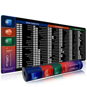 Extended Office Mouse Pad – Large Keyboard & Mousepad for Excel, Word, PowerPoint, Gaming