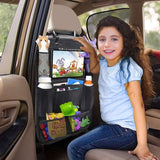 Car Backseat Organizer with Touch Screen Tablet Holder – Auto Storage Pockets for Car Seat Protection