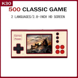 Portable Handheld Game Console – Built-in 500 Games, 2.8-inch Screen, Retro TV Gaming