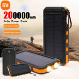 20000mAh Solar Power Bank – Portable Charger with USB-A and USB-C Fast Charging