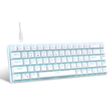 68-Key Mechanical Gaming Keyboard – RGB Backlit, Hot-Swappable Blue Switches for PC/Laptop