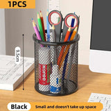 Metal Desk Organizer – Mesh Pen Holder and Pencil Cup for Desktop Storage