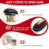 Electric Can Opener – One-Touch Automatic Jar & Bottle Opener for Kitchen Use