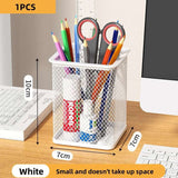 Metal Desk Organizer – Mesh Pen Holder and Pencil Cup for Desktop Storage