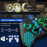 RGB Wireless Gamepad Controller – Multi-Function Joystick for PC, Xbox, and More