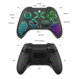 RGB Wireless Gamepad Controller – Multi-Function Joystick for PC, Xbox, and More