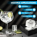 Silicone Ice Cube Tray Mold – Large, Food-Grade, Jumbo Square Tray for DIY Ice Maker