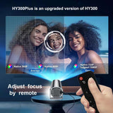 HY300 Plus Projector – Android 4K 1280x720P Video Cinema Portable Outdoor Projector