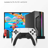 PS4 Compatible Wireless Gamepad Controller – Compatible with PS4/PS3/PC, 6-Axis Gyroscope, Dual Vibration