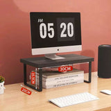Desktop Monitor Stand – Wooden Shelf for Computer, Laptop, and Office Storage