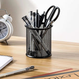 Metal Desk Organizer – Mesh Pen Holder and Pencil Cup for Desktop Storage