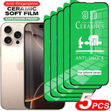 HD Ceramic Film Screen Protector for iPhone 16, 15, 14, 13, 12, 11 Pro Max – Non-Glass Protection
