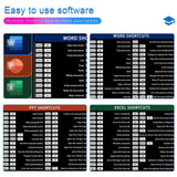 Extended Office Mouse Pad – Large Keyboard & Mousepad for Excel, Word, PowerPoint, Gaming