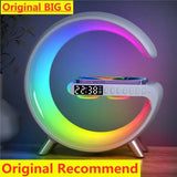 Smart Light & Wireless Charger Desk Lamp – Bluetooth Speaker with Ambient Color Night Light