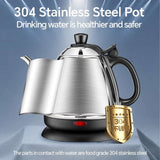 Electric Kettle – 304 Stainless Steel Smart Tea & Coffee Kettle, 0.8L/1.2L, Thermo Pot for Kitchen