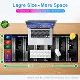 Extended Office Mouse Pad – Large Keyboard & Mousepad for Excel, Word, PowerPoint, Gaming