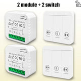 433 MHz RF Curtain Switch Module – Wireless Remote for Motorized Blinds