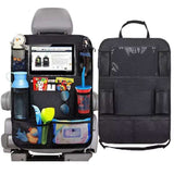 Car Backseat Organizer with Touch Screen Tablet Holder – Auto Storage Pockets for Car Seat Protection