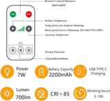 USB Rechargeable LED Bulb – E27 Smart Dimmable Light with Touch Control & Timer