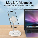 Upgraded 30W Magnetic 2-in-1 Wireless Charging Stand – Fast Charger for iPhone and AirPods
