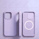 Magsafe Wireless Charging Case for iPhone 15, 11, 14, 13, 12 Pro Max Plus – Liquid Silicone Magnetic Soft Cover