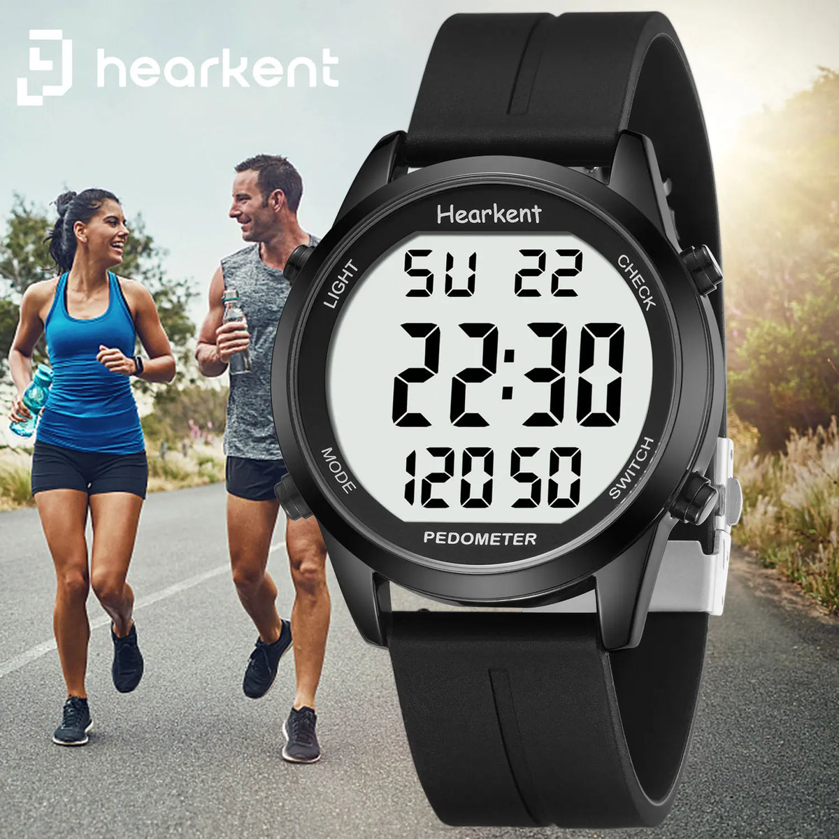 Behaviour Meter Watch Pedometer Watch with LED screen – Techngeek