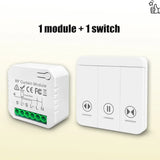 433 MHz RF Curtain Switch Module – Wireless Remote for Motorized Blinds