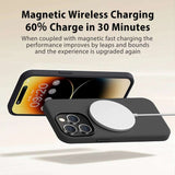 Magsafe Wireless Charging Case for iPhone 15, 11, 14, 13, 12 Pro Max Plus – Liquid Silicone Magnetic Soft Cover