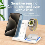 3-in-1 Foldable Wireless Charging Station – Fast Charging Dock for iPhone, iWatch, and AirPods