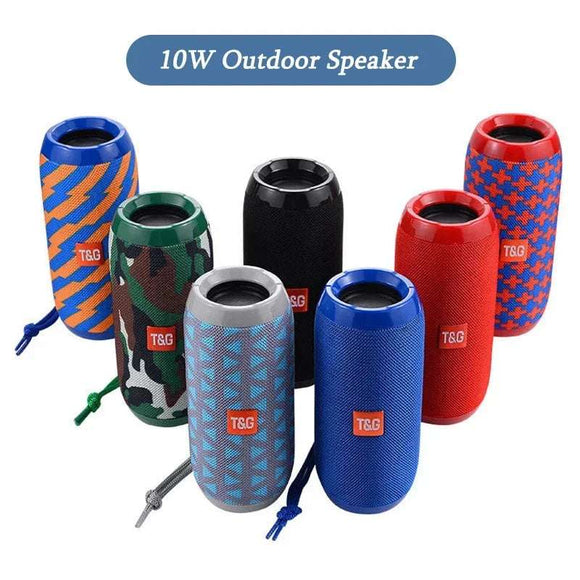 Portable Bluetooth Speaker – Outdoor Wireless Woofer with FM/TF Card/USB Flash Drive