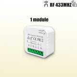 433 MHz RF Curtain Switch Module – Wireless Remote for Motorized Blinds