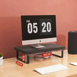 Desktop Monitor Stand – Wooden Shelf for Computer, Laptop, and Office Storage