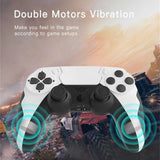 PS4 Compatible Wireless Gamepad Controller – Compatible with PS4/PS3/PC, Touchpad, 6-Axis Gyro, Dual Vibration
