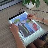LED Drawing Copy Pad – 3-Level Dimmable Light Board for Animation & Painting, Adjustable Notepad for Kids