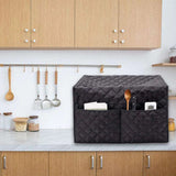 AirFryer Smart Oven Dustproof Cover – Cotton Quilted Kitchen Appliance Protector with Storage Pockets