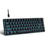 68-Key Mechanical Gaming Keyboard – RGB Backlit, Hot-Swappable Blue Switches for PC/Laptop