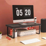 Desktop Monitor Stand – Wooden Shelf for Computer, Laptop, and Office Storage