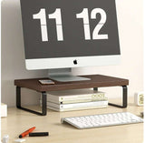 Desktop Monitor Stand – Wooden Shelf for Computer, Laptop, and Office Storage
