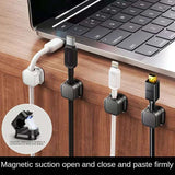 Magnetic Desk Organizer – Cable Storage Fixture for Mouse, Data Line, and Memory