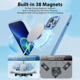 Magsafe Wireless Charging Case for iPhone 15, 11, 14, 13, 12 Pro Max Plus – Liquid Silicone Magnetic Soft Cover