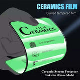 HD Ceramic Film Screen Protector for iPhone 16, 15, 14, 13, 12, 11 Pro Max – Non-Glass Protection