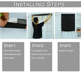 Self-Adhesive Pleated Blinds – Folding Window Shades for Home