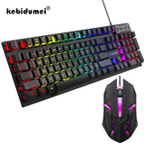 104-Key Backlit Mechanical Gaming Keyboard & Mouse Set – Waterproof, Luminous for PC/Laptop