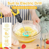 Stainless Steel Egg Beater – Whisk Mixer for Baking, Cream & Butter, Electric Drill Compatible