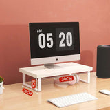 Desktop Monitor Stand – Wooden Shelf for Computer, Laptop, and Office Storage