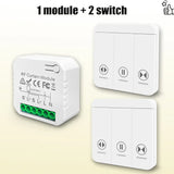433 MHz RF Curtain Switch Module – Wireless Remote for Motorized Blinds
