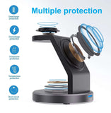3-in-1 Magnetic Wireless Charging Stand – Fast Charging Dock for iPhone, iWatch, and AirPods with MagSafe