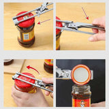 Adjustable Bottle Opener – Stainless Steel, Labor-Saving Jar & Can Opener for Kitchen Use