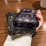 Luxury Shockproof Clear Phone Case for iPhone 16, 15, 14, 13, 12, 11 Pro Max – Transparent Hard Back Cover