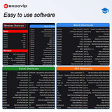 Extended Office Mouse Pad – Large Keyboard & Mousepad for Excel, PowerPoint, Word, Gaming